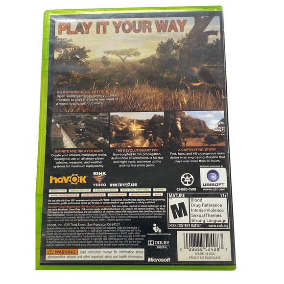 Far Cry 2 Xbox 360 Game - Picture 2 of 4